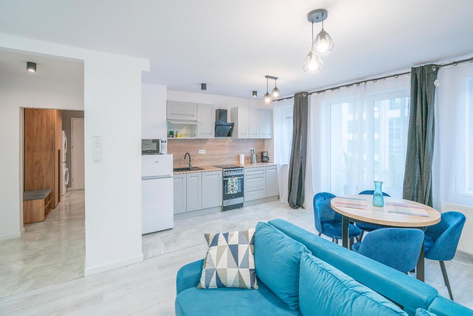 Stylowy Apartament Blue Self Check In 24H Вроцлав Экстерьер фото